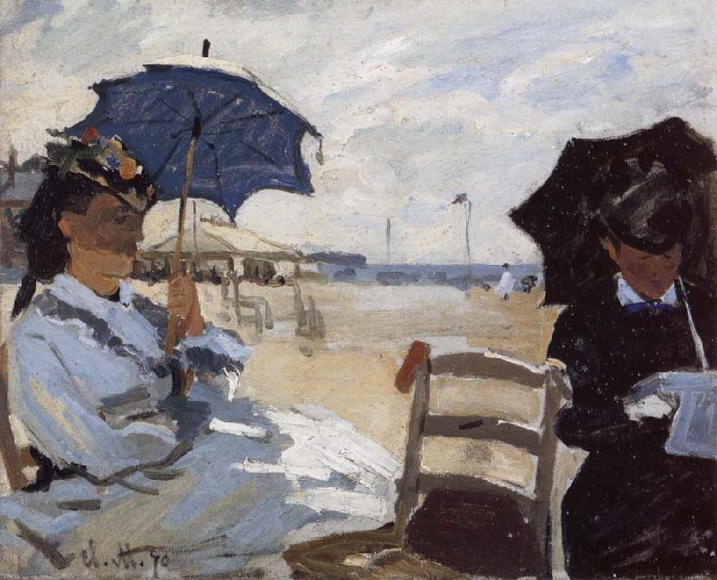 Claude Monet The Beach at Trouville China oil painting art